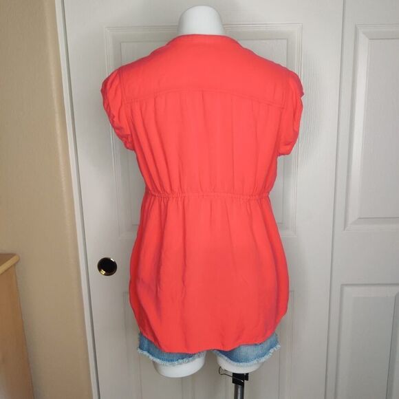 Motherhood Maternity split V-neck maternity top sz PL - Picture 4 of 6